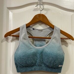 Gymshark Ombre sports bra in teal